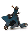 Chris David Tattoo Machines - Blue Eddie with Black Fish Coils - Long Stroke