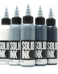 Solid Ink - Opaque Grey 1oz Set - 5 for the price of 4