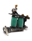 Chris David Tattoo Machines - Power Liner - Long Stoke - Steel & Green