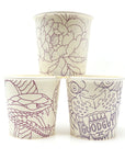 Paper 4oz Rinse Cups- 3 Designs 50/pk