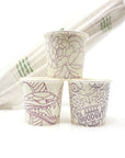 Paper 4oz Rinse Cups- 3 Designs 50/pk