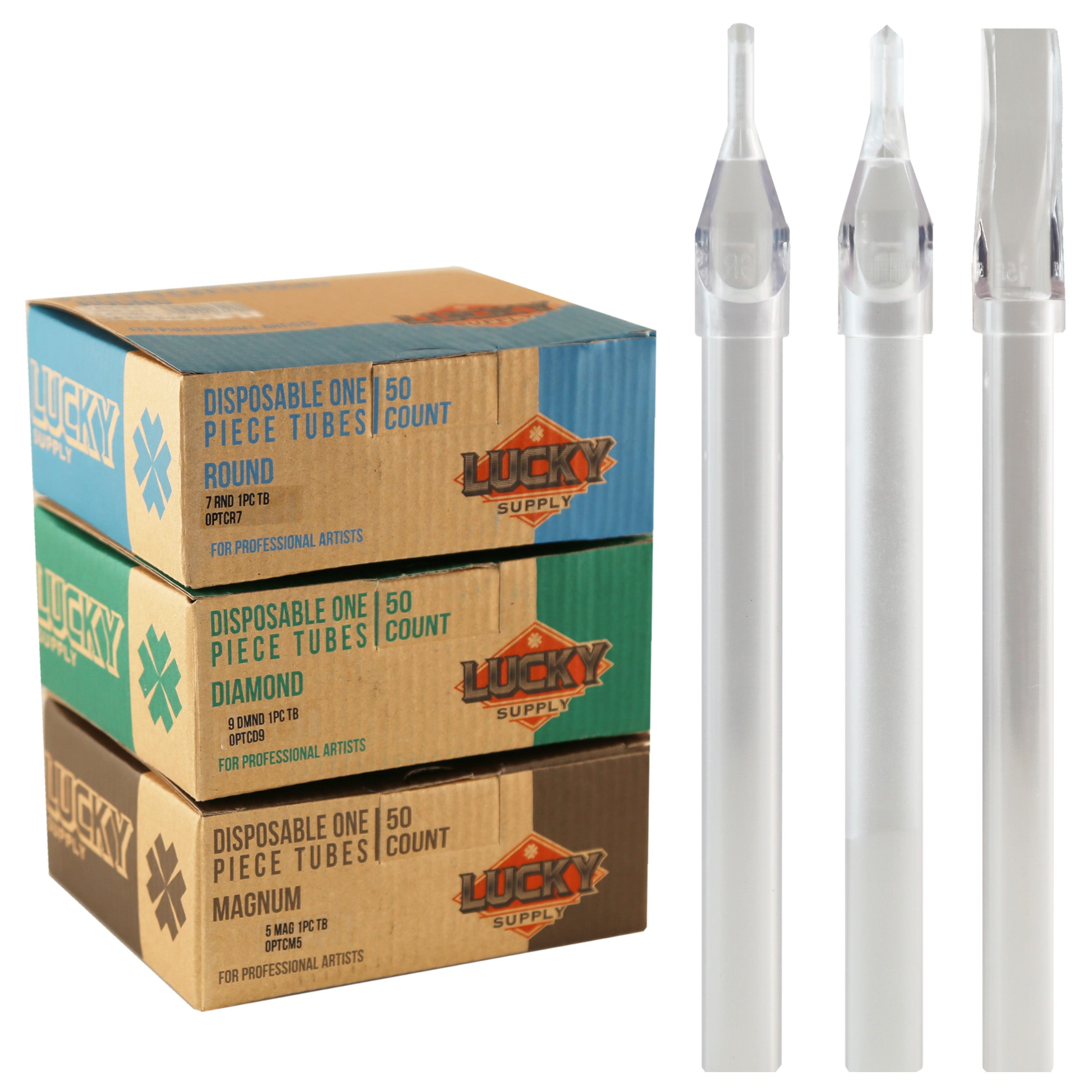 Lucky Supply Clear Disposable Tube Stems (50/box) – Good Guy Tattoo ...