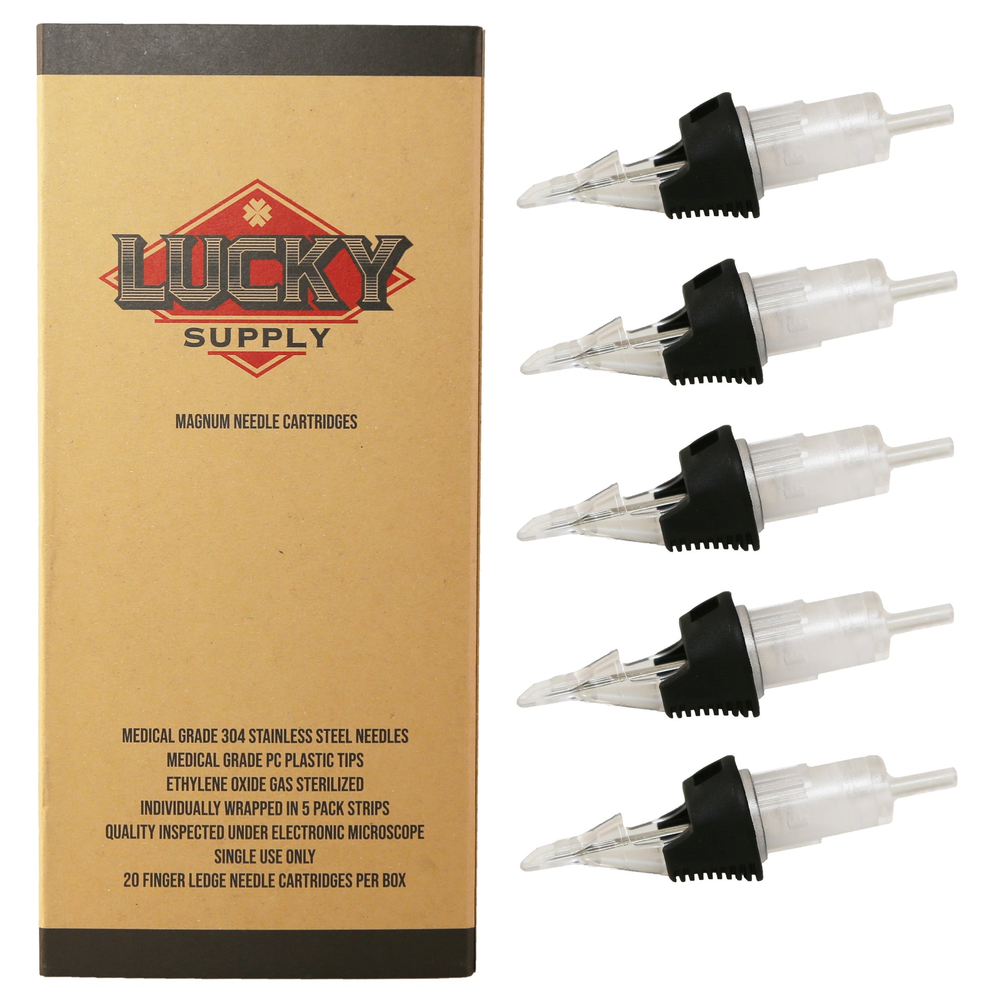 Lucky Supply V2 Needle Cartridges - Bugpin Curved Magnums (Long Taper ...