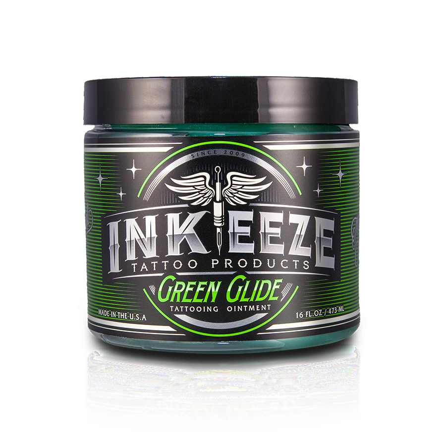 INK EEZE Green Glide Tattoo Ointment 16oz Tattoo Shop Supplies INK EEZE Green Glide Tattoo Ointment 16oz Tattoo Shop Supplies