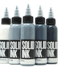 Solid Ink - Opaque Grey 1oz Set - 5 for the price of 4
