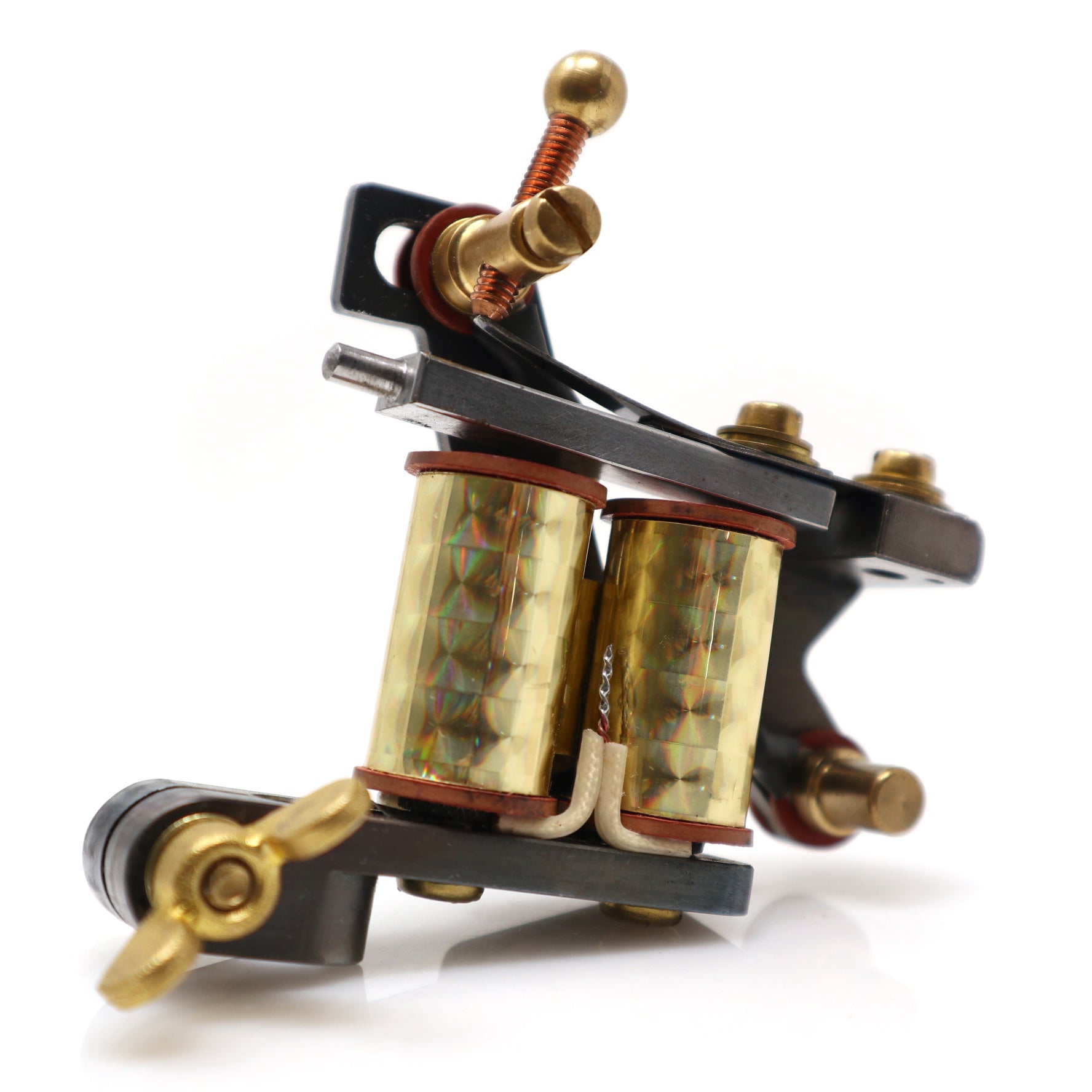 Chris David Tattoo Machines - Big Grouping Liner- Blackened Steel and Gold