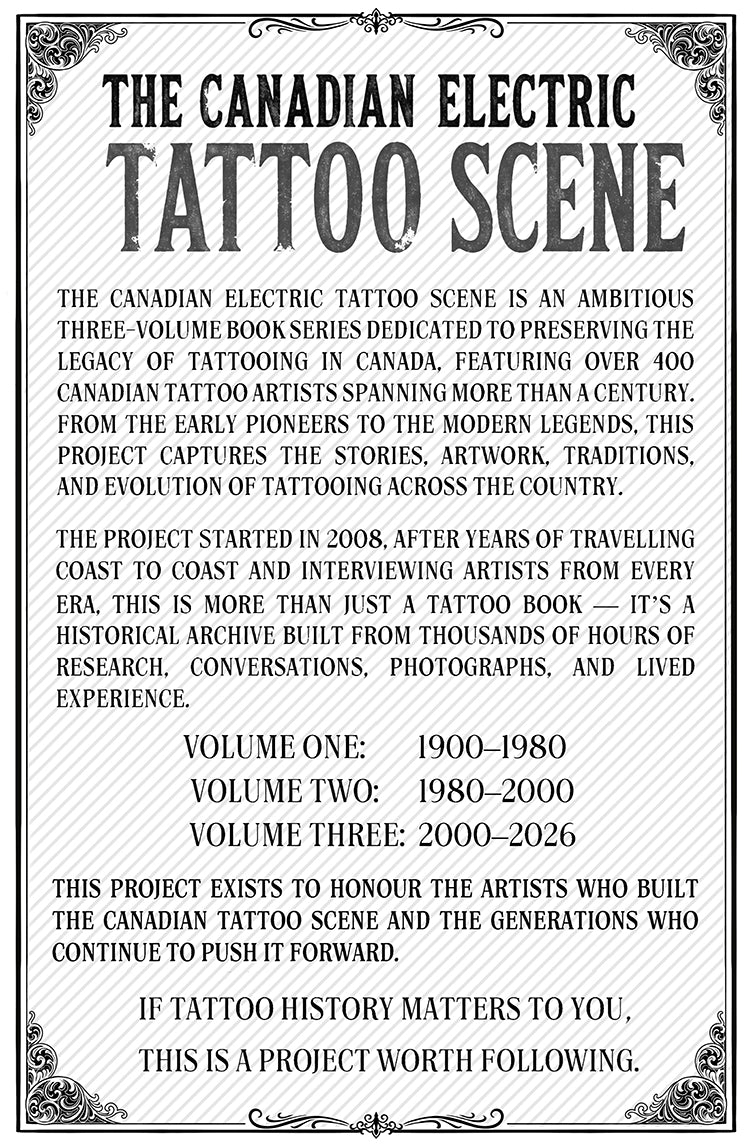 The Canadian Electric Tattoo Scene Vol 1 PRE-SALE!!
