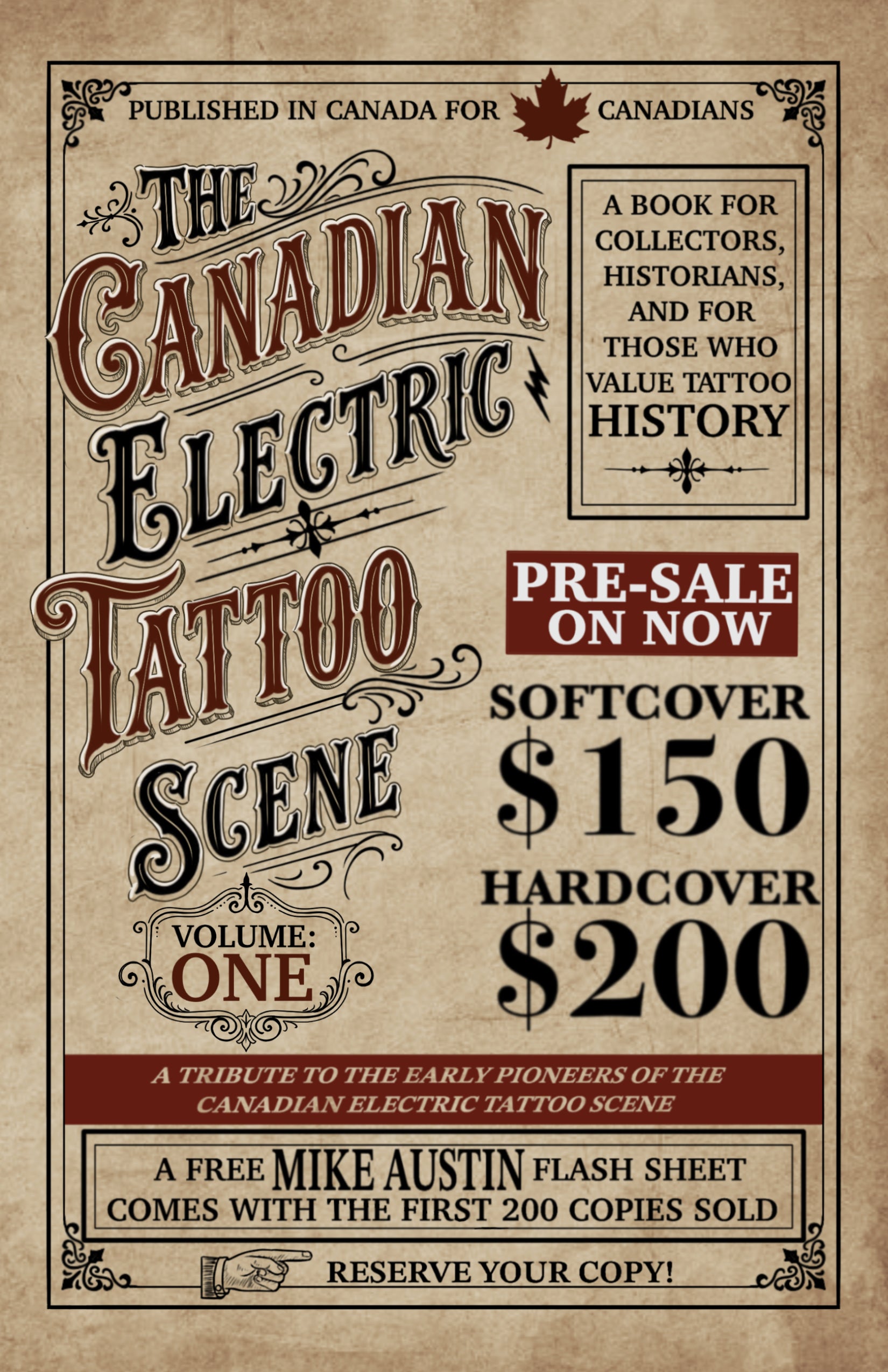 The Canadian Electric Tattoo Scene Vol 1 PRE-SALE!!