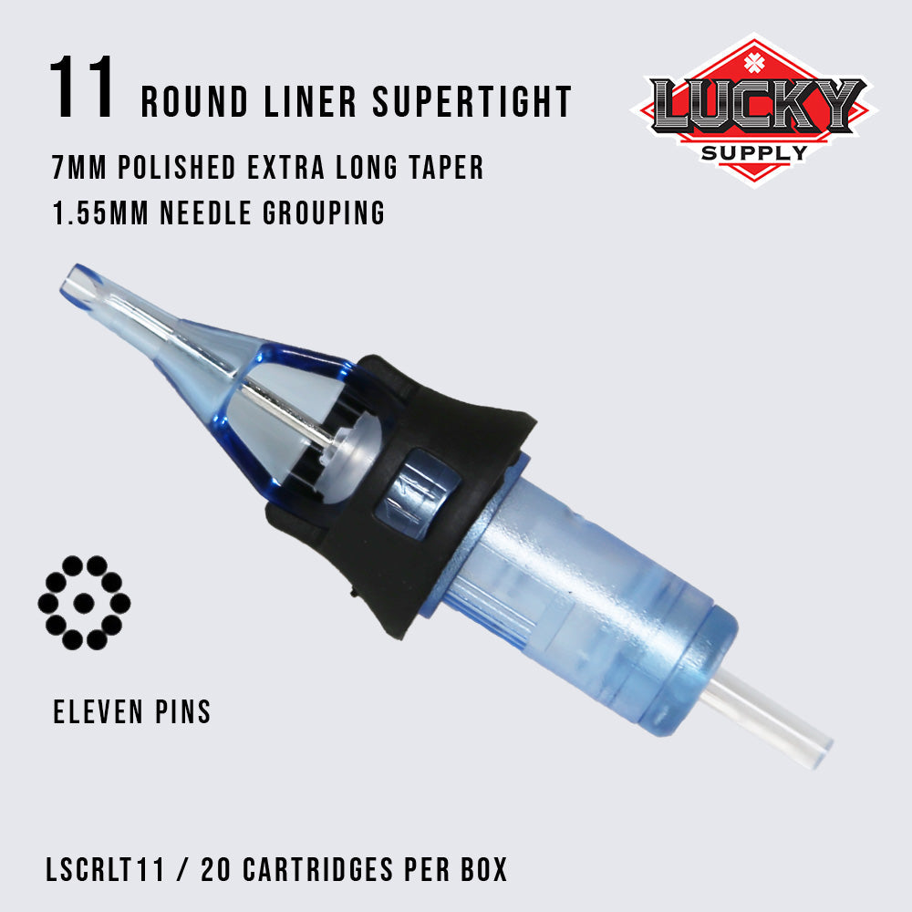 Lucky Supply V2 Needle Cartridges - Supertight Round Liners