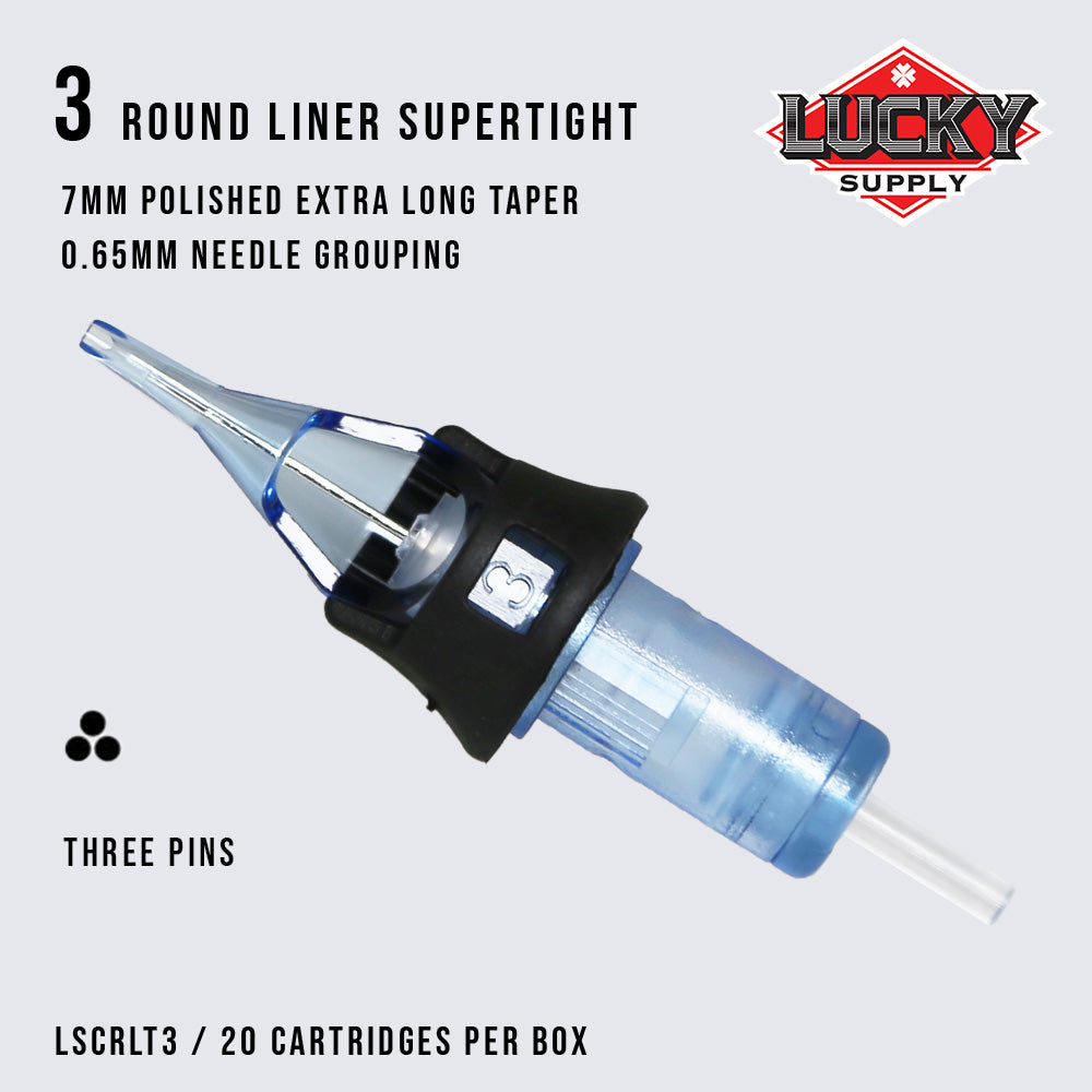 Lucky Supply V2 Needle Cartridges - Supertight Round Liners