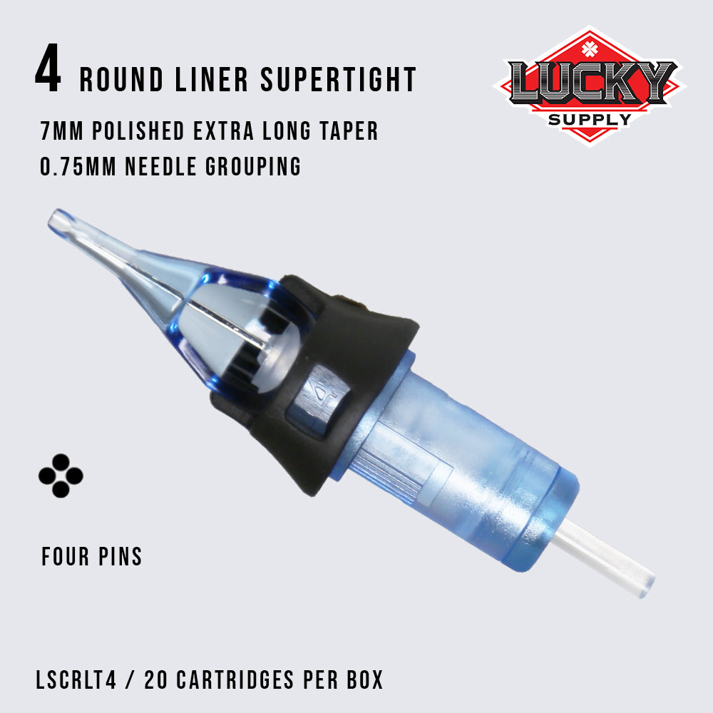 Lucky Supply V2 Needle Cartridges - Supertight Round Liners