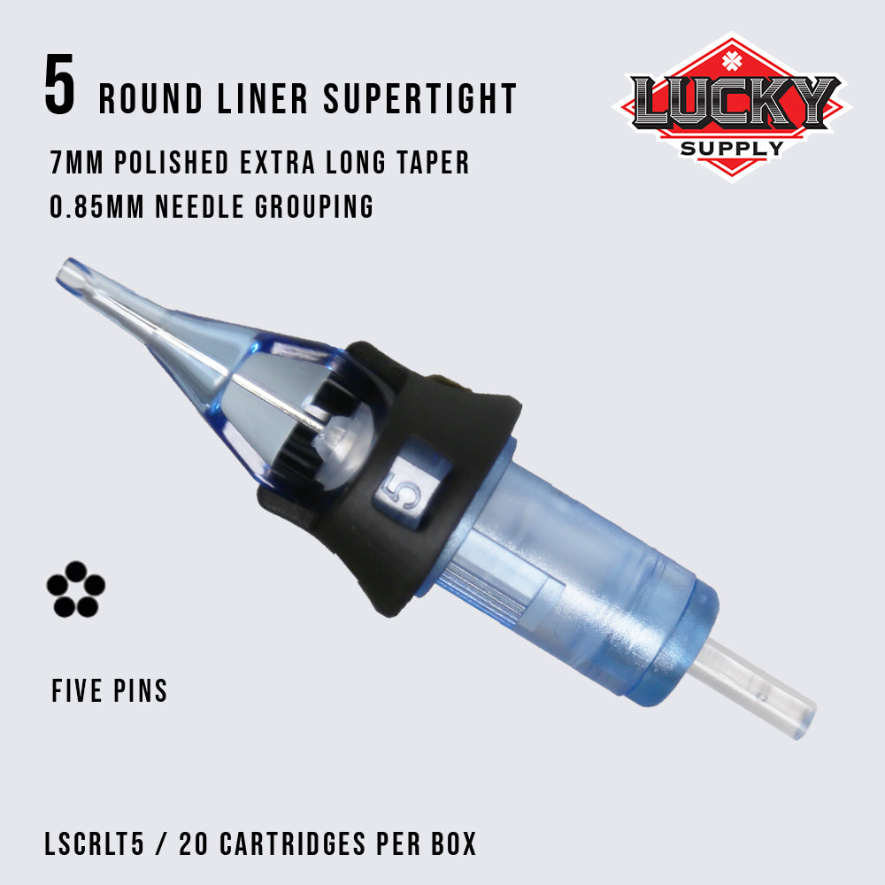 Lucky Supply V2 Needle Cartridges - Supertight Round Liners
