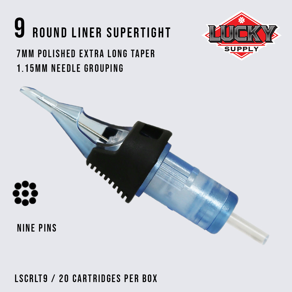 Lucky Supply V2 Needle Cartridges - Supertight Round Liners